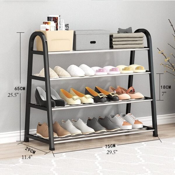 4 Layer Shoe Rack 12 Pairs - Image 10