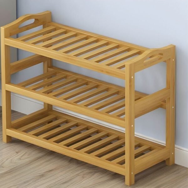 3 Tier Bamboo Shoe Rack - Image 6