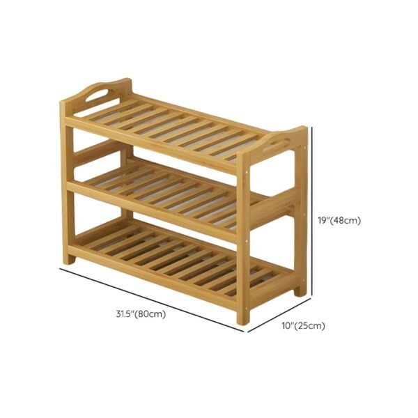 3 Tier Bamboo Shoe Rack - Image 5
