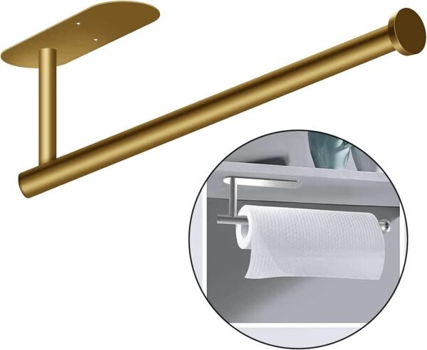 Paper Towel Holder Golden - Image 3