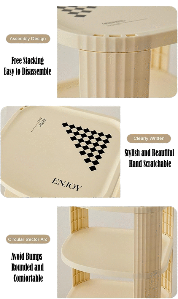 9-Layer Plastic Corner Shoe Cabinet - Image 4