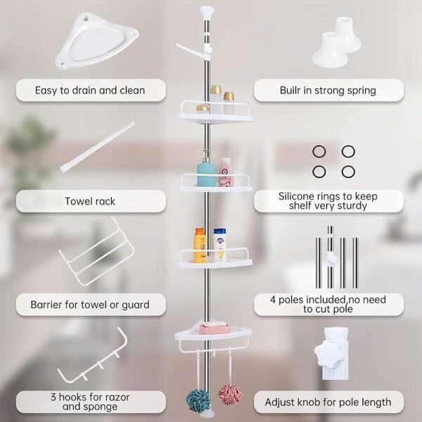 4 Tier Shower Caddy - Image 5