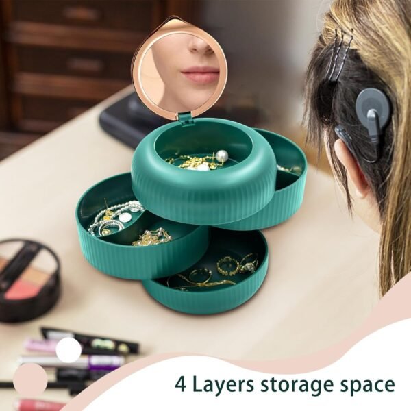 4 Layer Rotating Jewelry Box - Image 3