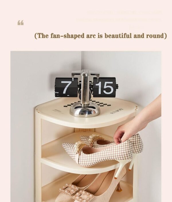 9-Layer Plastic Corner Shoe Cabinet
