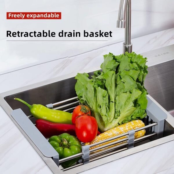 Stainless Steel Retractable Drain Rack