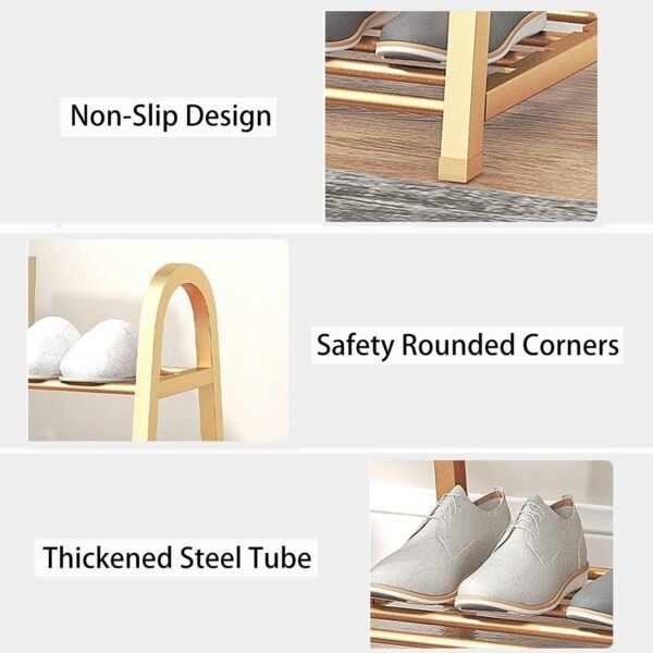4 Layer Shoe Rack 12 Pairs - Image 5