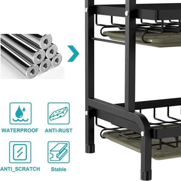 3-Layer Drain Rack Carbon Steel - Image 7