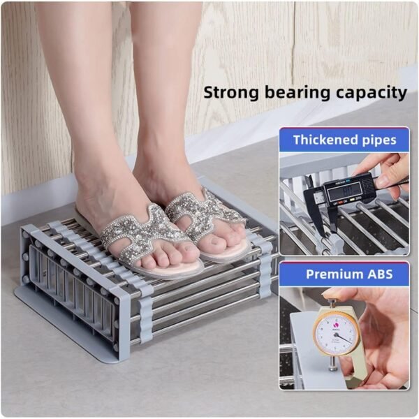 Stainless Steel Retractable Drain Rack - Image 3
