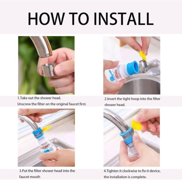 360° Adjustable Head Water-Saving Filter - Image 2