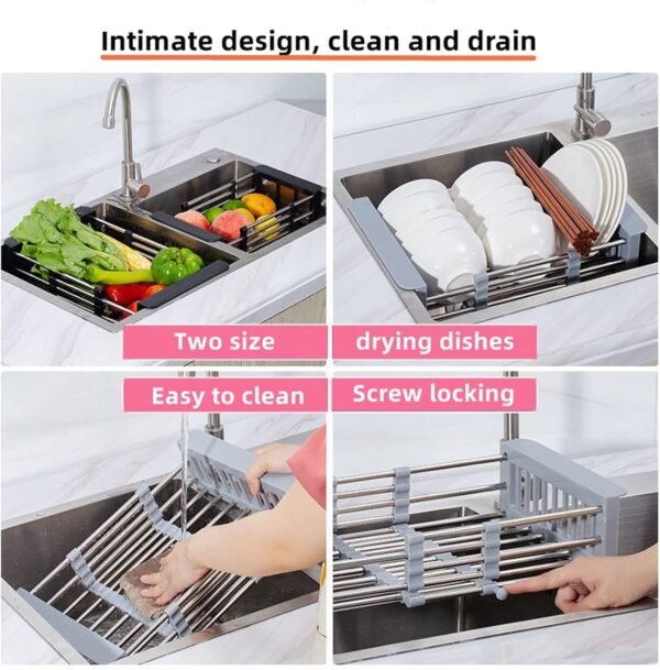 Stainless Steel Retractable Drain Rack - Image 10