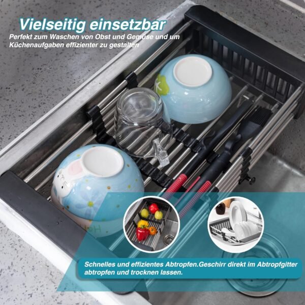 Stainless Steel Retractable Drain Rack - Image 8